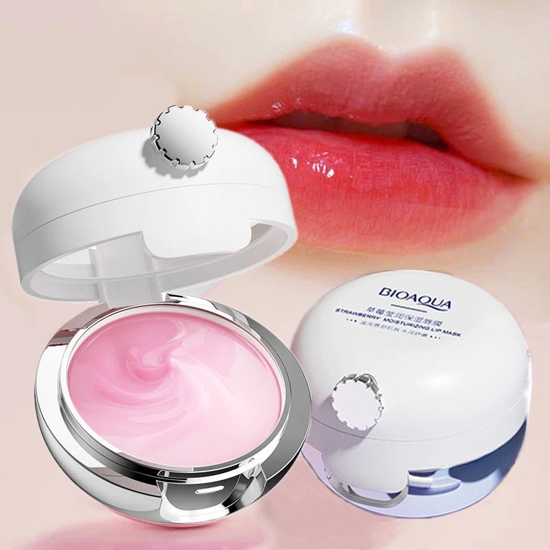 Lip Plumper Night Sleep Maintenance Moisturizing Lip Balm Flavor Nourish Relieve Dryness Reduce Fine Lines Protect Lip Care Mask