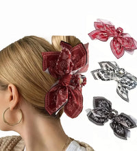 1pc new double-sided cashew flower love grabbing clip butterfly knot hair clip summer vacation shark clip fashion - BlissFully