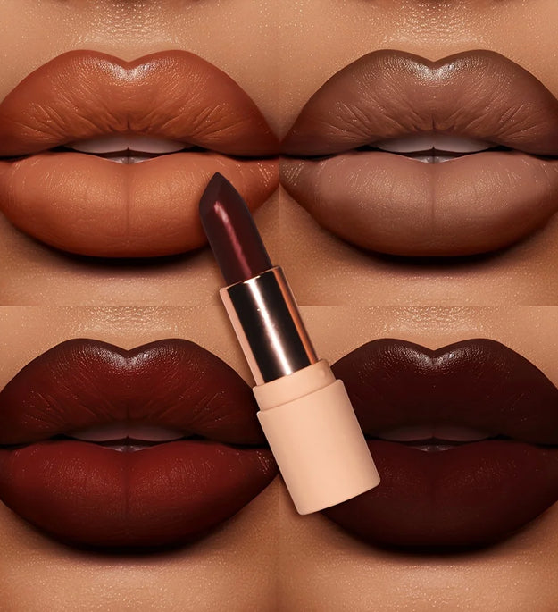 Coffee Velvet Lipstick - Luxurious Deep Nourishing Matte Finish Long-Lasting Waterproof Lip Color