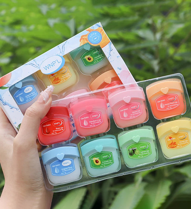 4/6/8pcs Moisturizing Lip Balm Sets Lipstick Makeup Natural Plant Base Moisturizer Lip Balm Anti-Cracking Lips