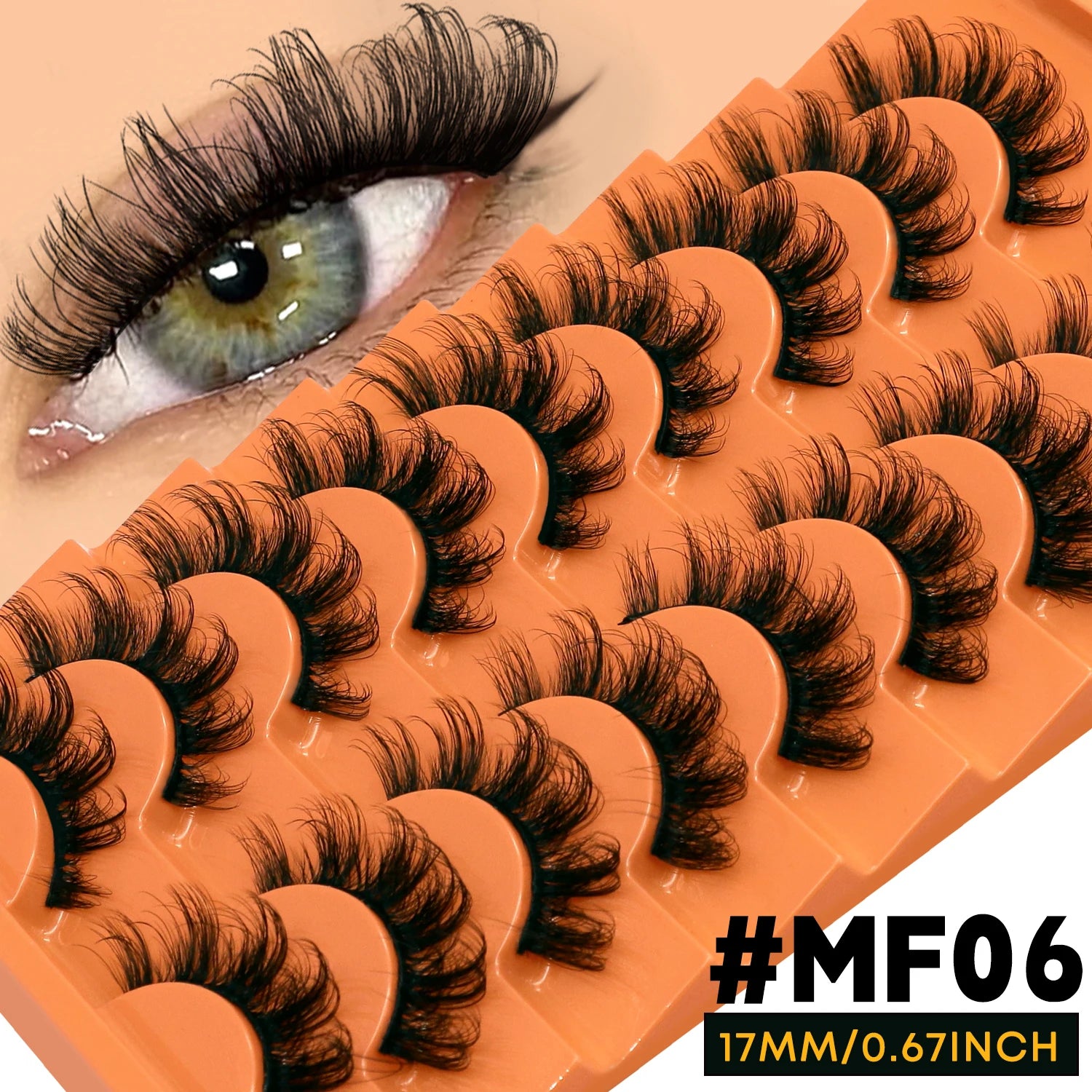 VELTRINAY Cat Eye Lashes False Lashes 3D Faux Mink Lashes Fluffy Volume Strip Lashes Cat Eyelashes Lashes Fake Eyelashes Makeup