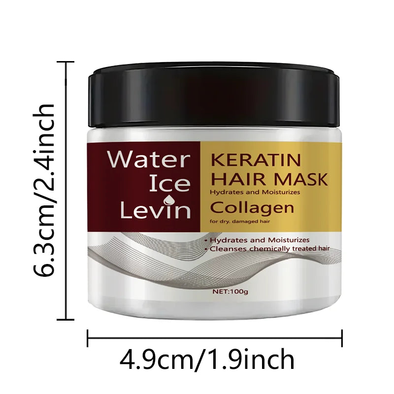 Keratin Collagen  Hair Mask Dual Oil Control Moisturizer Conditioner Soft Smooth Frizz Damaged Repair Revitalize Hair Care