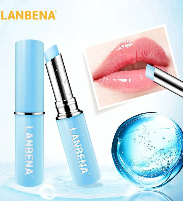 LANBENA Hyaluronic Acid Lip Balm Lip Plumper Moisturizing Reduce Fine Lines Long-lasting Hydration Protecting Dry Lip