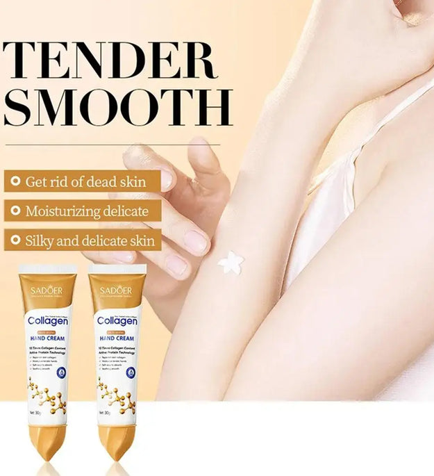 3pcs*30g Collagen Hand Cream Skin Soften Nourish Moisturizing Korean Skin Care Cracked Repair Products