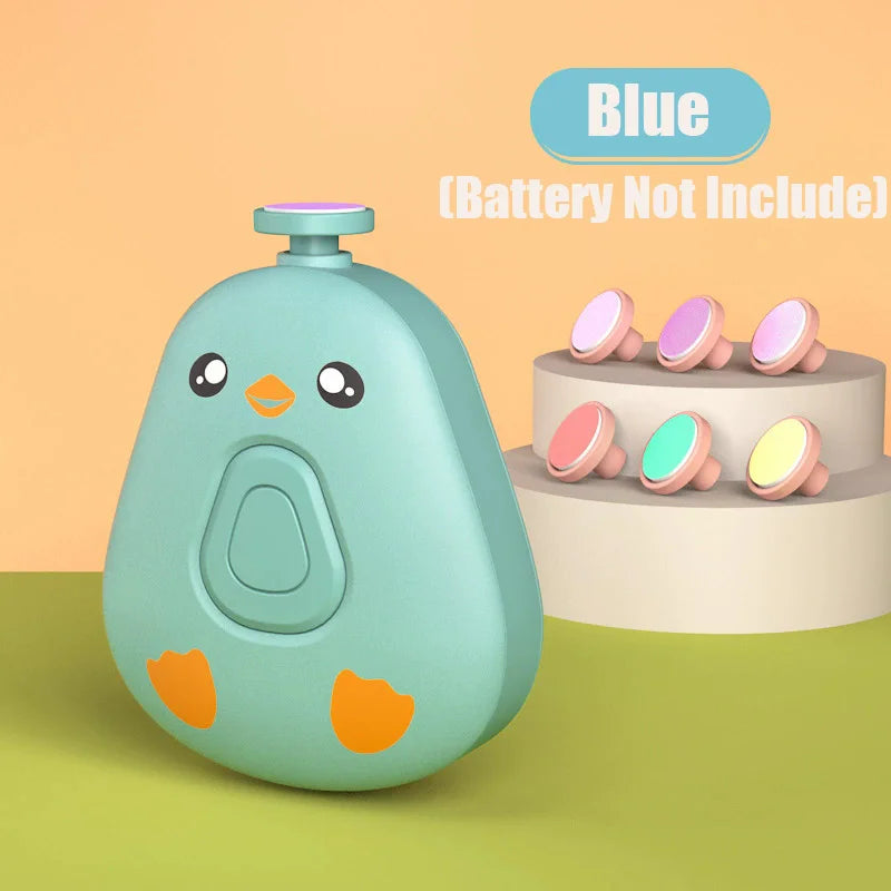 Electric Baby Nail Trimmer Safe Baby Nail Clippers With 6 Grinding Heads Quiet Baby Nail Polisher Kit For Hygiene Cares