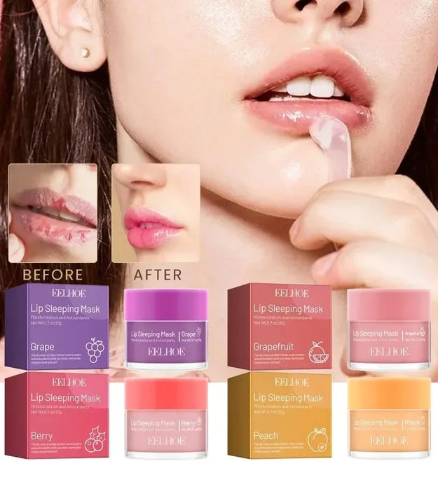 Moisturizing Sleeping Lip Mask Night Lips Care Multiple Colors Cute Makeup Maintenance Lip Anti-Cracking Lip Oil Care Cosmetics