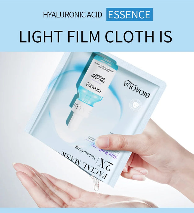 20pcs/5pcs Centella Collagen Face Mask VC Moisturizing Refreshing Sheet Masks Hyaluronic Acid  Facial Mask Skin Care Products