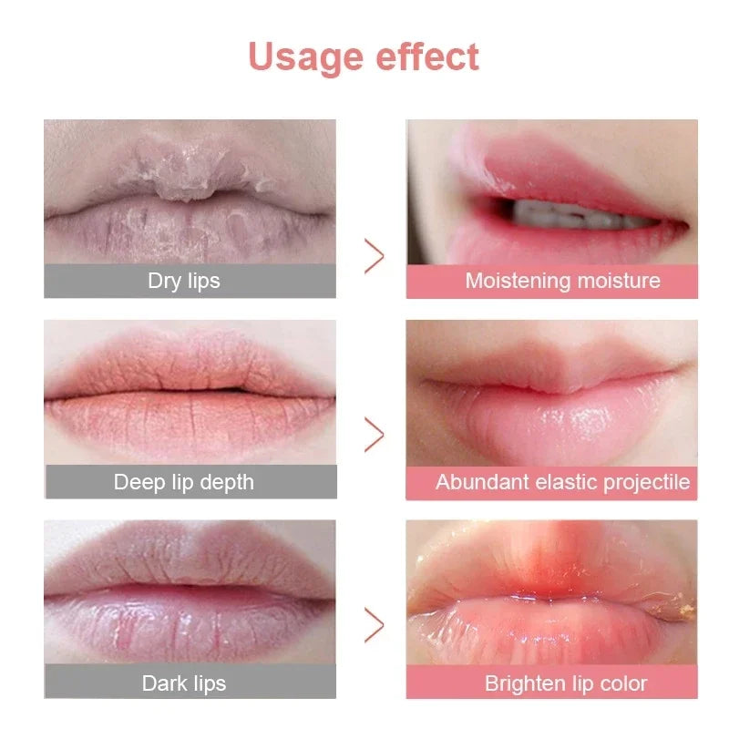 Lip Plumper Night Sleep Maintenance Moisturizing Lip Balm Flavor Nourish Relieve Dryness Reduce Fine Lines Protect Lip Care Mask