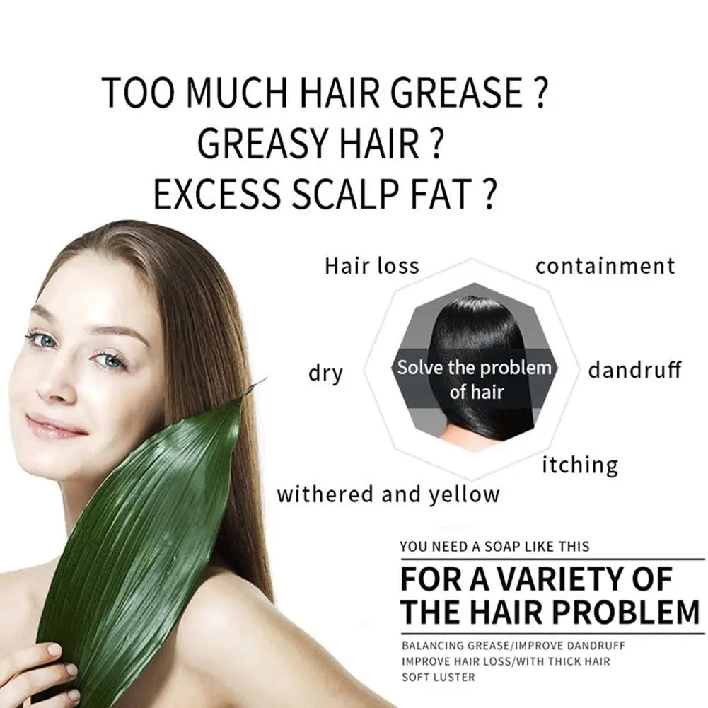 Rosemary Shampoo Soap Ginger/bamboo/lavender/Polygonum Multiflorum Deep Cleansing Soap Bar For Treated Dry Damaged Hair Care - BlissFully