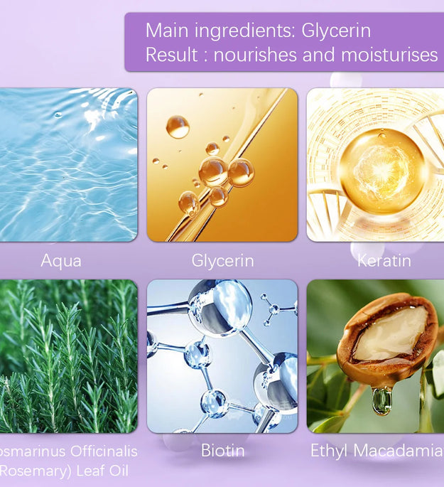 Purple Keratin Hair Mask Repairing For Hair Damaged Maltreated Moisturizing Nourishing Repairing Hair Mask Hair Care Conditioner