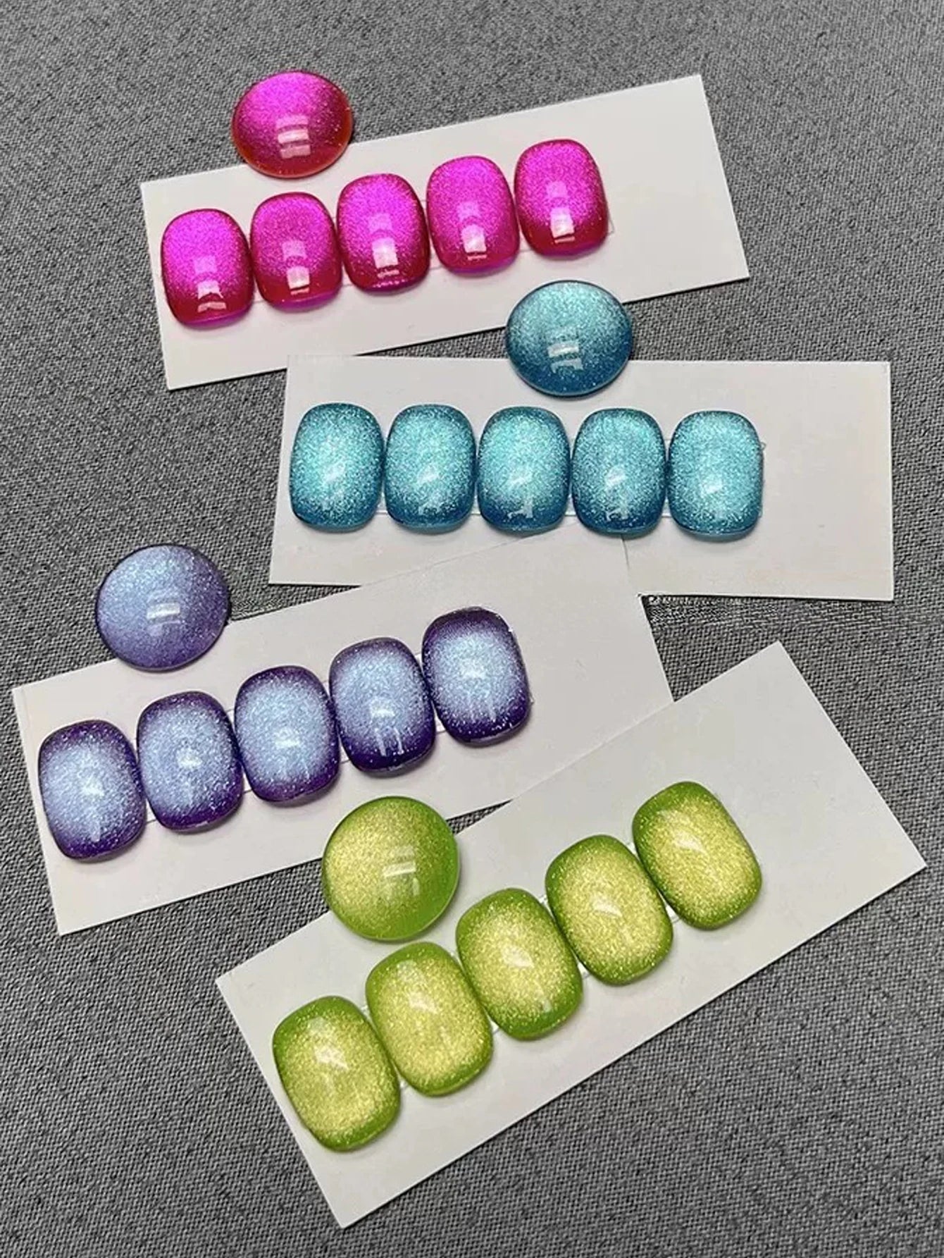 WS Black Glass Cat Magnetic Gel Nail Polish Punk Style Nail Art Manicure Varnis Semi Permanent Gel for Winter Nail Supplies