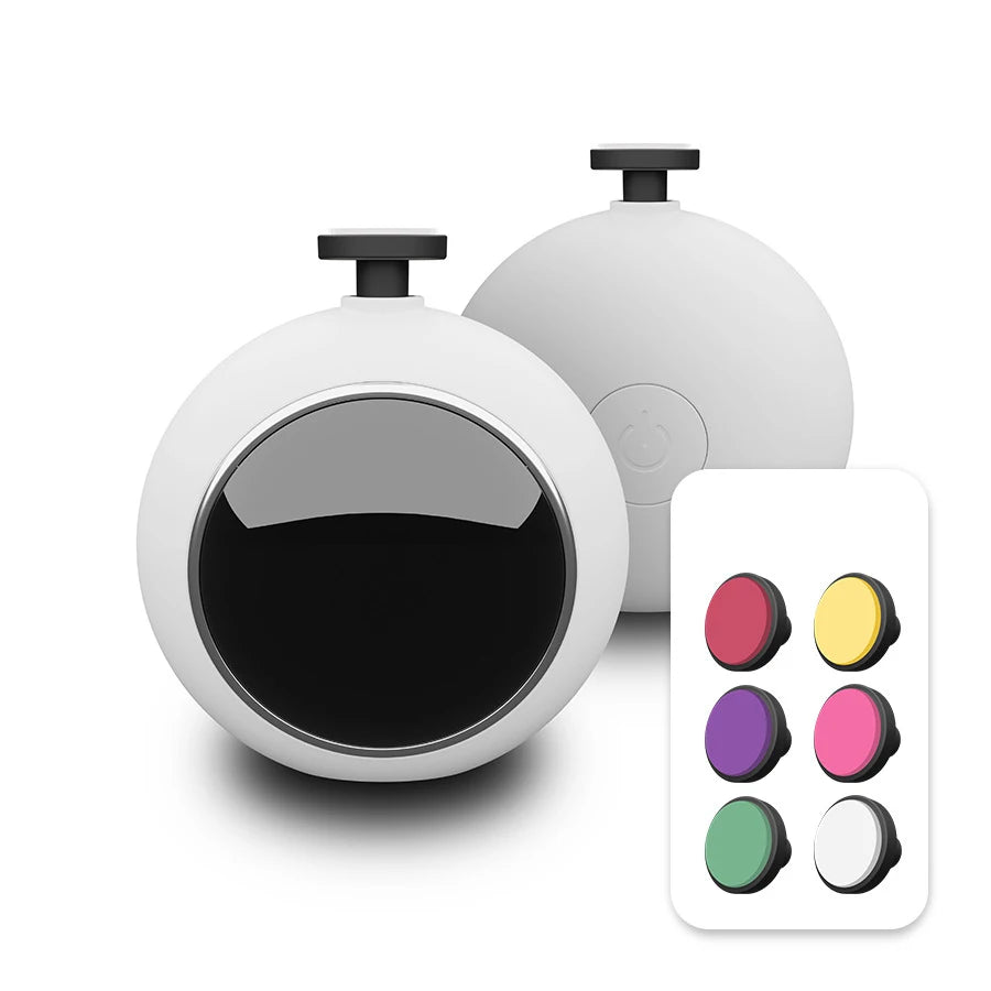 Professional Nail Care Kit Electric Nail File for Baby Adult Use, Safe Nail Grinder with LED Light, Manicure Pedicure Machine