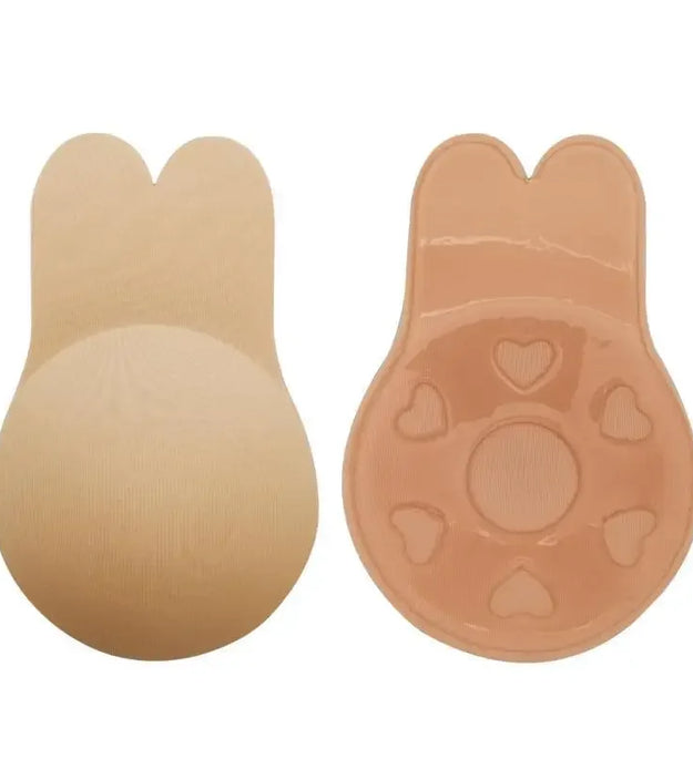 1/2Pairs Women Bras Self Adhesive Silicone Strapless Invisible Bra Reusable Sticky Breast Lift Tape Rabbit Nipple Cover Bra Pads