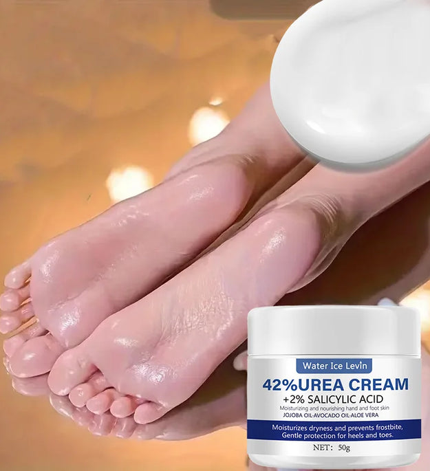 50g Ultra Moisturizing 42% Urea Aloe Vera Foot Cream - gentle exfoliating daily foot moisturizer