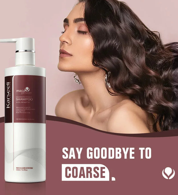 Karseell 500ml Argan Oil Shampoo Herbal Extract Moisturizing Smooth Shampoo for Dry and Damaged Hair - BlissFully