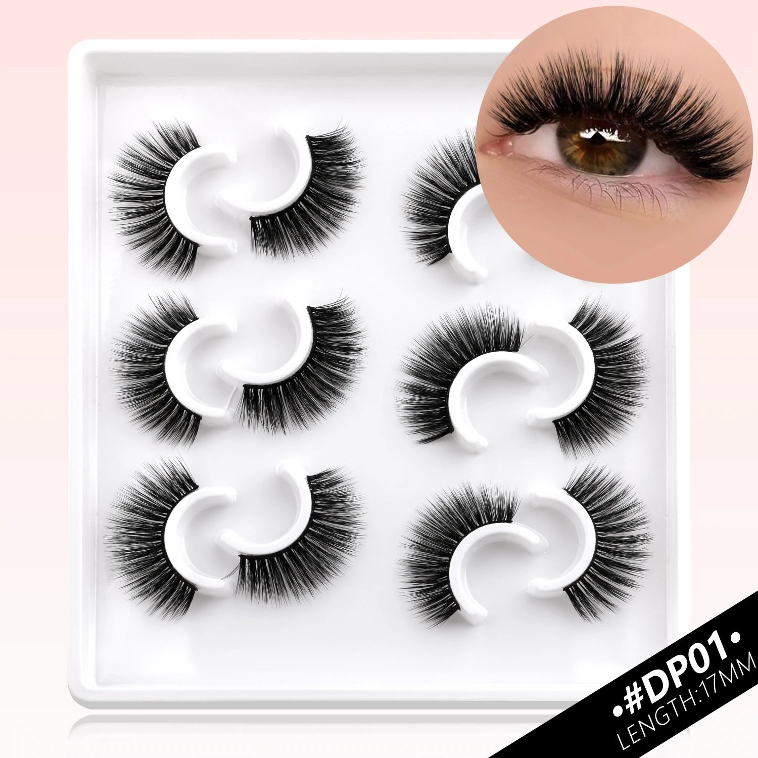 Veltrinay False Eyelashes Cat Eye Lashes Wispy Strips 3D Mink Lashes Fake Eyelashes Fluffy Volume Dramatic Fake Lashes Makeup