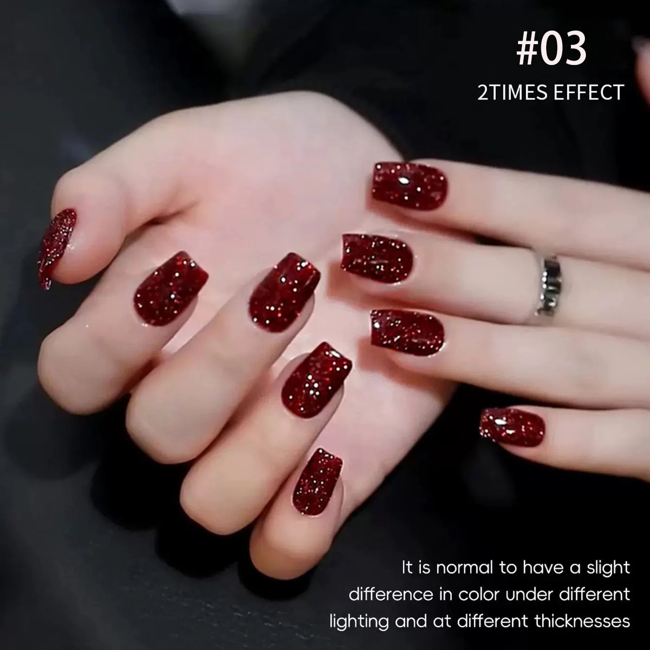12ML 1-21PCS Winter And Autumn Whitening Red Glass Bead Cat Eye Magnet Gel Nail Polish Christmas Nails Nail Set Nail Art