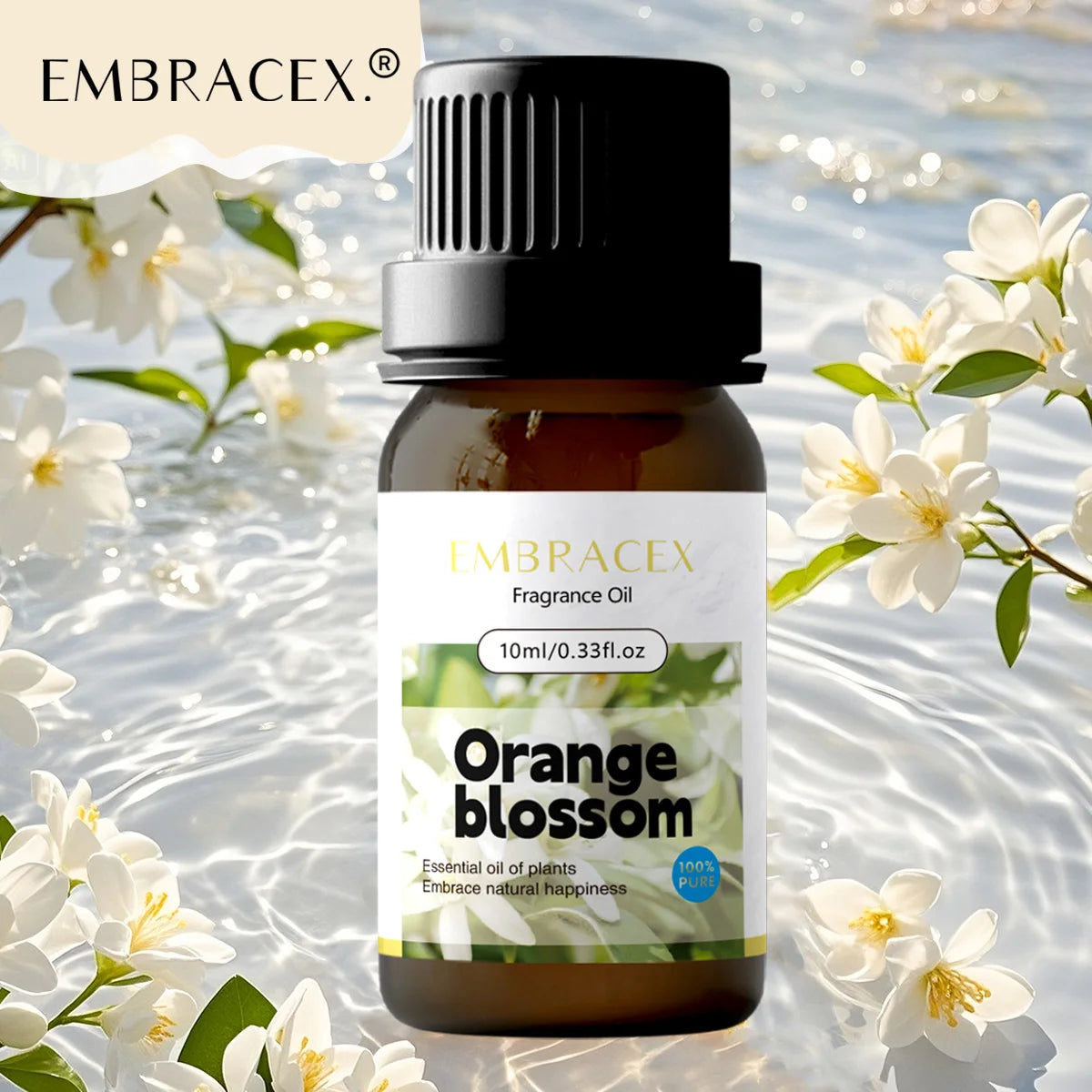 10ml Orange blossom Essential Oils Floral Perfume Oil Flower Fragance Skincare Perfumes Women Body Massage Oil Gifts