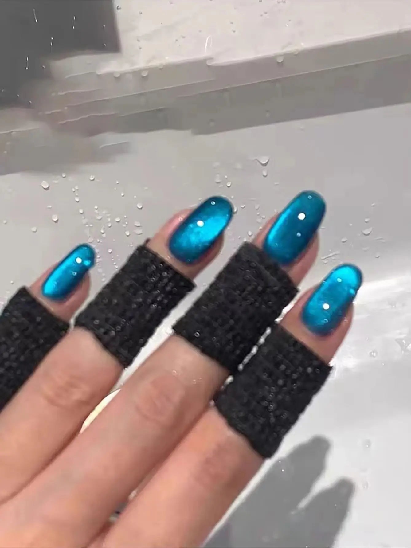 1-21pcs WS Japanese style Sparkling White Gel Nail Polish Fine Sparkling Pink Glitter Cat Eye Nail Gel Nail Art Home DIY