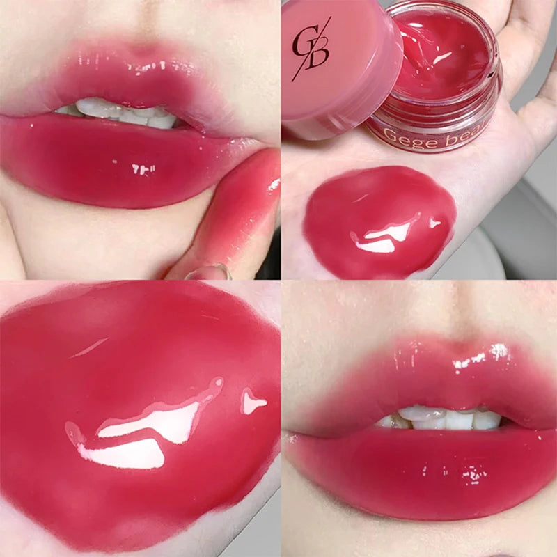 Gege Bear Jarred Jam Lip Gloss — Hydrating Water-Gloss Finish, Plumping Effect, Long-Wearing and Non-Transfer Formula for a Glas