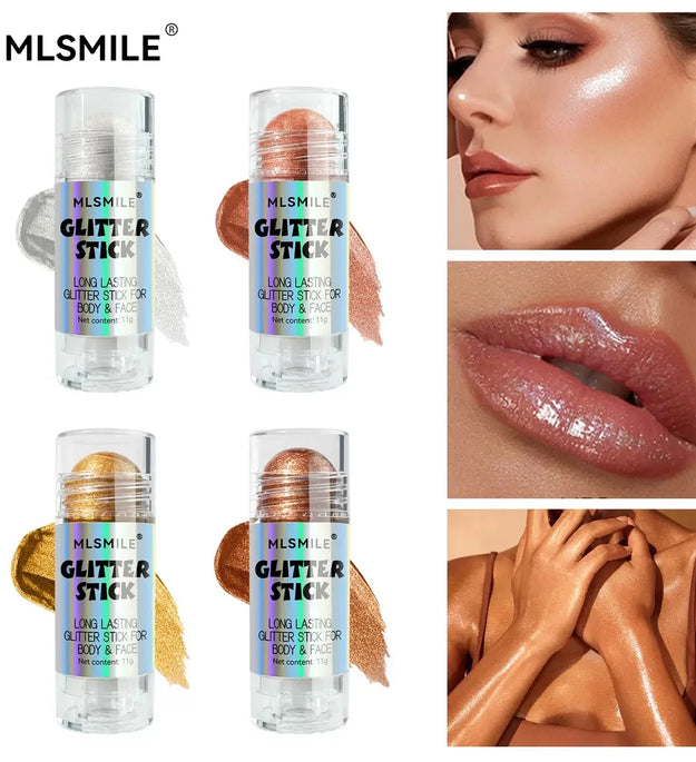 4 Colors Brighten Highlighter Bar Cosmetics Face Contour Bronzer Shimmer Highlighter Stick Body Highlighter Beauty Makeup