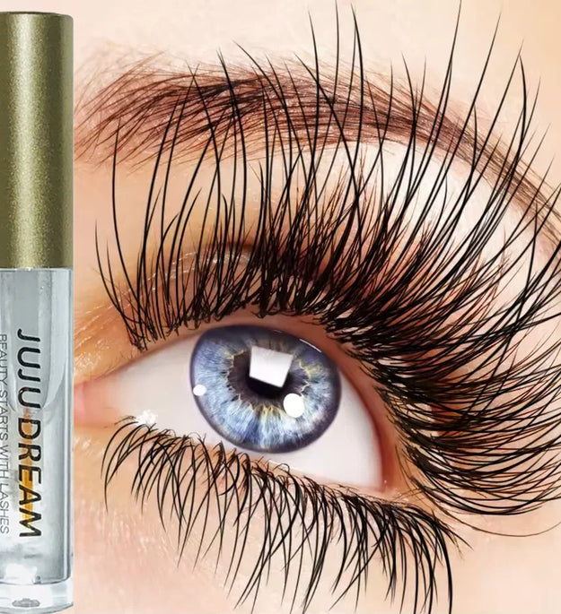 Natural Dense Eyelash Essence - Nourishing formula to plump and curl eyelashes, eye makeup gel mascara