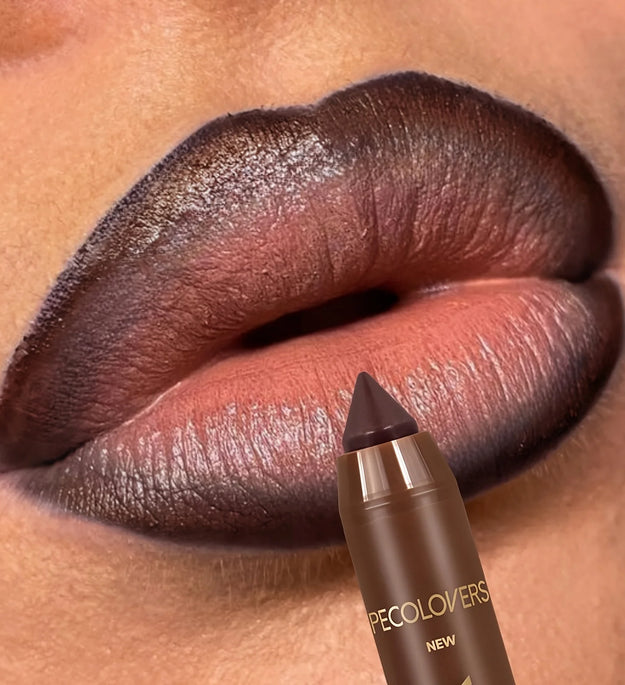 Velvet Lip Liner Crayon, Matte Tapered Gradient Lipstick Pen, Waterproof Non-Sticky Contouring Lip Makeup, Mixed Color System