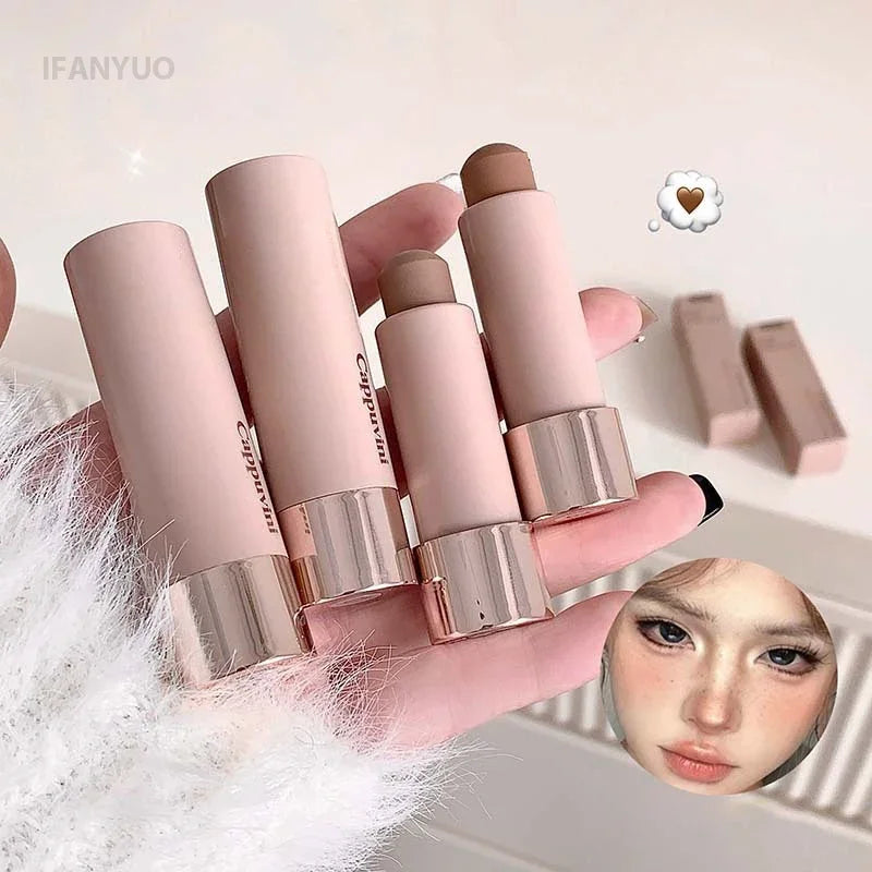 Gray Brown Bronzer Contouring Stick Waterproof Cream Texture Moisturizing Shadow Contouring Pen Face Concealer Cosmetics Makeup