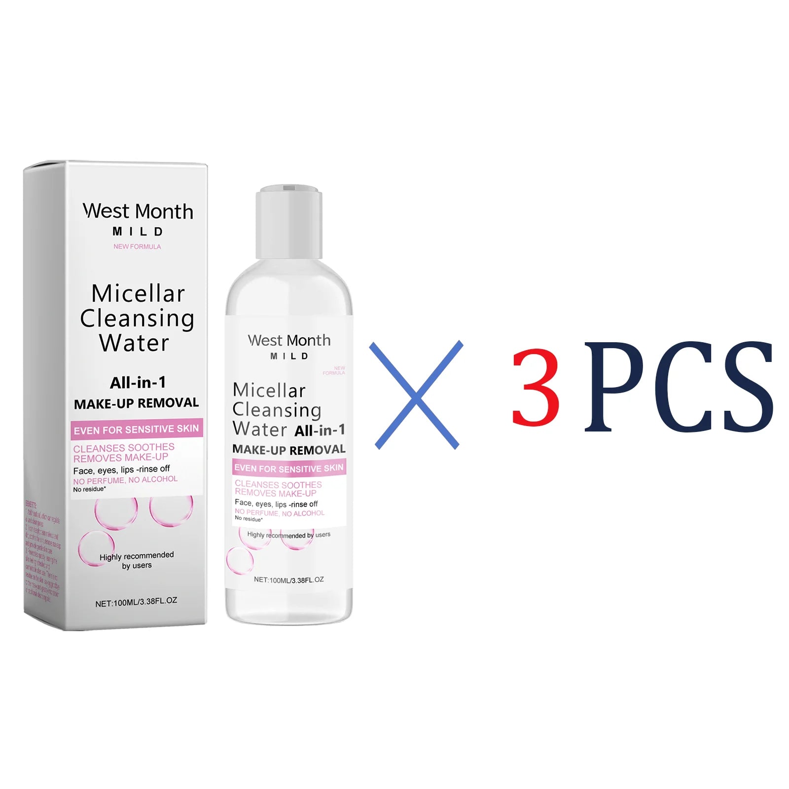 100ml Micellar Water Hydrating Facial Cleanser Deep Makeup Remover Cleaning Water Refresh Hydrate Cleansing For Sensitive Skin