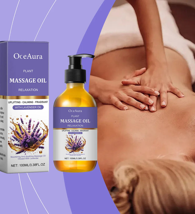 Lavender Relaxing Massage Oil Moisturizing Body Skin Smoothing Soft Stress Relief Muscle Sore Help Sleep Gua Sha Fragrance Oil