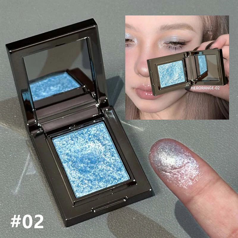 Chameleon Dark Green Eyeshadow Palette Fine Easy-To-Apply Sparkling Pearlescent Mashed Potato Eye Shadow Brightening Makeup