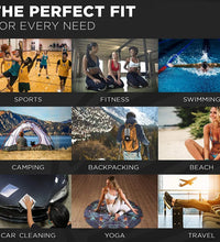 Ultra-Absorbent Microfiber Towel for Sports & Outdoor Activities - Quick-Drying, Compact - BlissFully