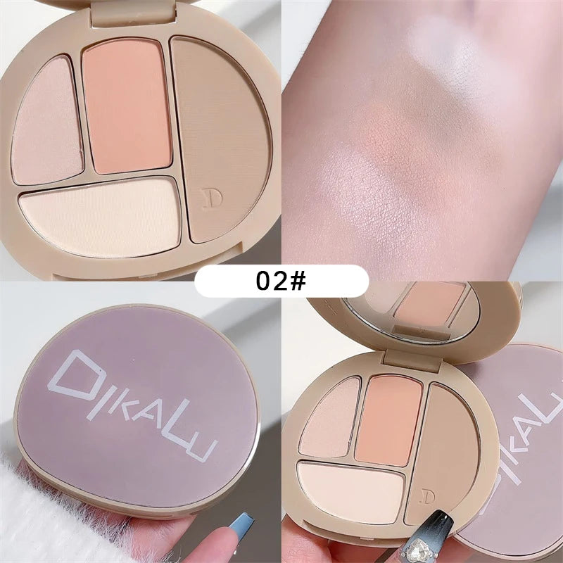Multifunctional Bronzer Contour Palette Nose Shadow Profile Highlighter Blush Plate Matte Contouring Shading Llluminator Makeup