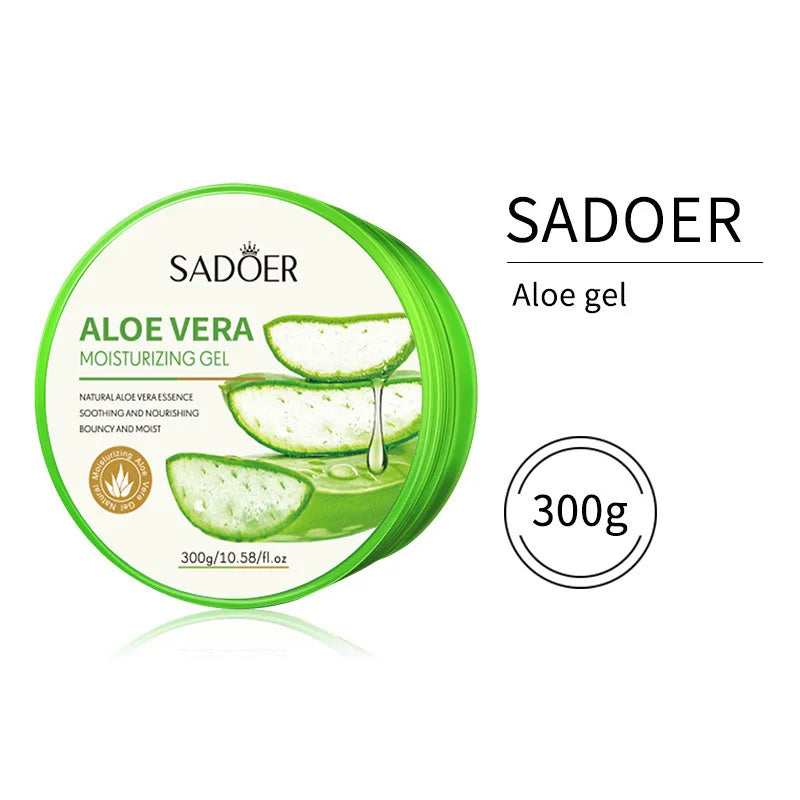 300g SADOER Aloe Vera Gel Creams Moisturizing Brightening Nourishing Firming Hydrating Face Cream Facial Skin Care Products