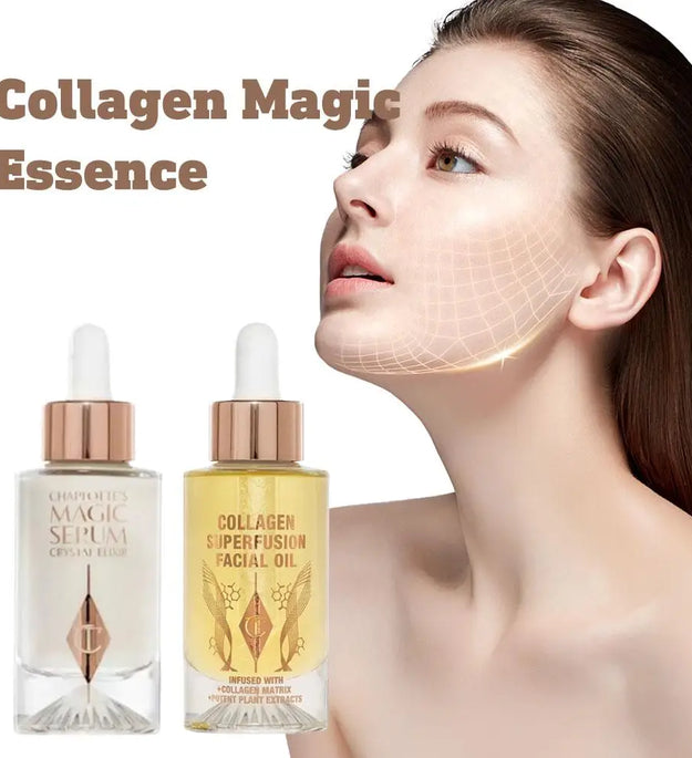 Charlotte Tilbury Collagen Essence Facial Care Essential Oil Deep Moisturizing Repairing Firming Brightening Light Easy Absorb