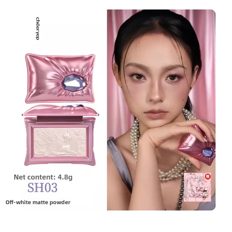 Chéeryep Professional Makeup Highlighters Set Bronzer Contouring Blush Pressed Powder Shimmer Highlight Long Lasting Brightening
