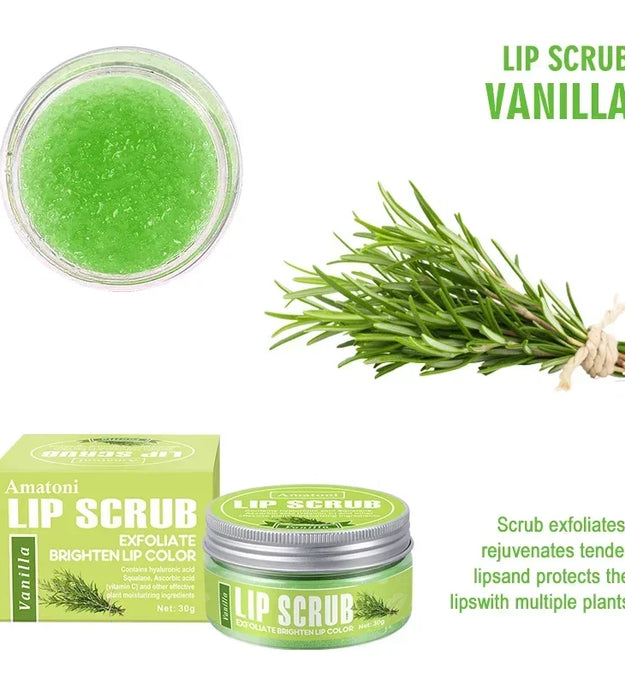 Lip scrub 30g raspberry vanilla coconut watermelon lip brighten exfoliating lip moisturizing gift for women