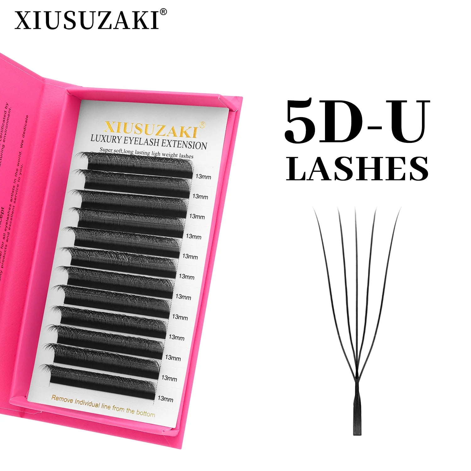 XIUSUZAKI  U-Shaped YY 3D 4D 5D W Eyelash Extensions New Style U/W Lashes Extension Mink Premade Volume Fans False Eyelashes