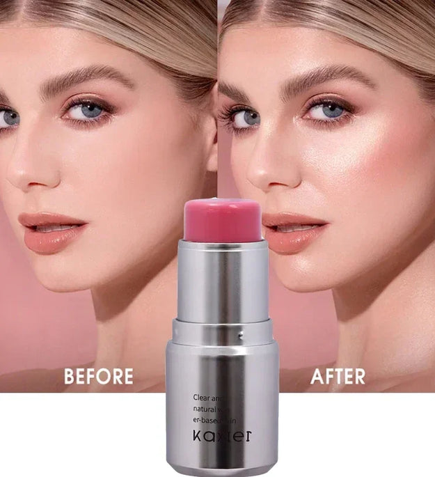 Waterproof Brighten Face Highlighter Blush Stick Makeup Glitter Corrector Contour Illuminator Shimmer Rouge Stick Cream Cosmetic
