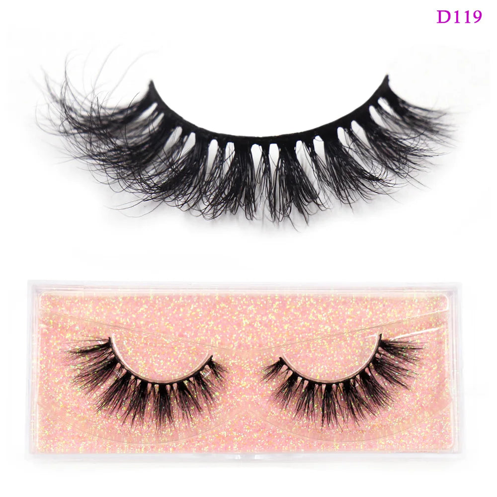 LEHUAMAO Eyelashes 3D Mink Lashes natural handmade volume soft lashes long eyelash extension real mink eyelash for makeup D103