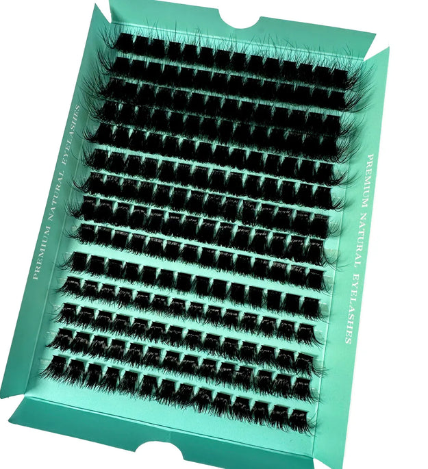 160D 8-20mm 5D Fluffy Thick Soft Individual DIY Clusters Eyelash Extension D Curl 280pcs Natural Segmented Eyelash Makeup Tools