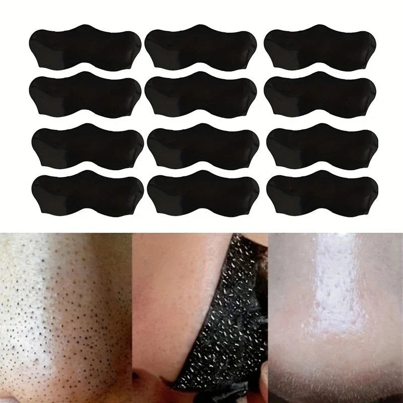 10/20/50PCS Nose Blackhead Remover Mask Shrink Pore Acne Treatment Sticker Black Dots Strips Nose Deep Cleansing Cleane - BlissFully