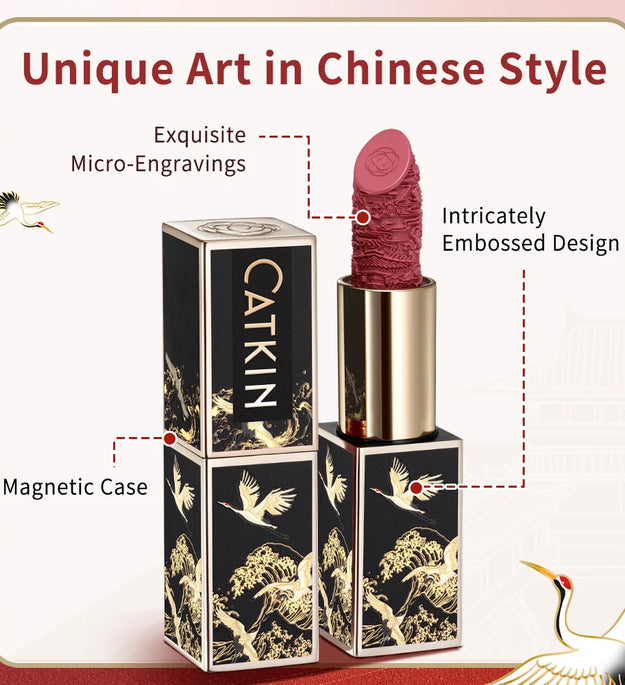 CATKIN Makeup Velvet Matte Lipstick, Hydrating Satin Long Lasting lipstick with Smooth and Creamy Texture