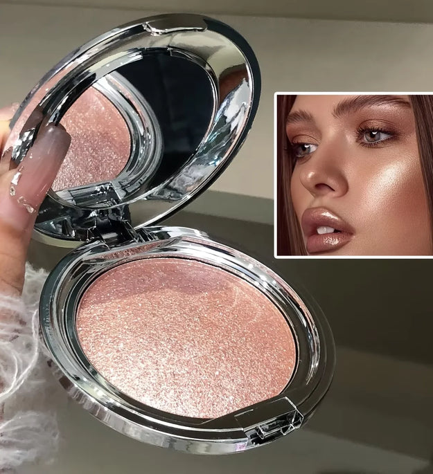 Monochrome Highlighter Cream, Facial Brightening, Diamond Sparkle, Shimmer, Pearlescent Mashed Potato Texture, Long-Lasting, Smudge-Proof, Radiant Glow, Contouring, Creating a 3D Effect, Natural Blush, Multifunctional Rouge C