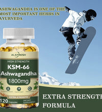 KSM-66 Natural Ashwagandha Capsules Ashwagandha Supplement| 1800mg for Health Support - Plant Based Vegan Gluten-Free - BlissFully
