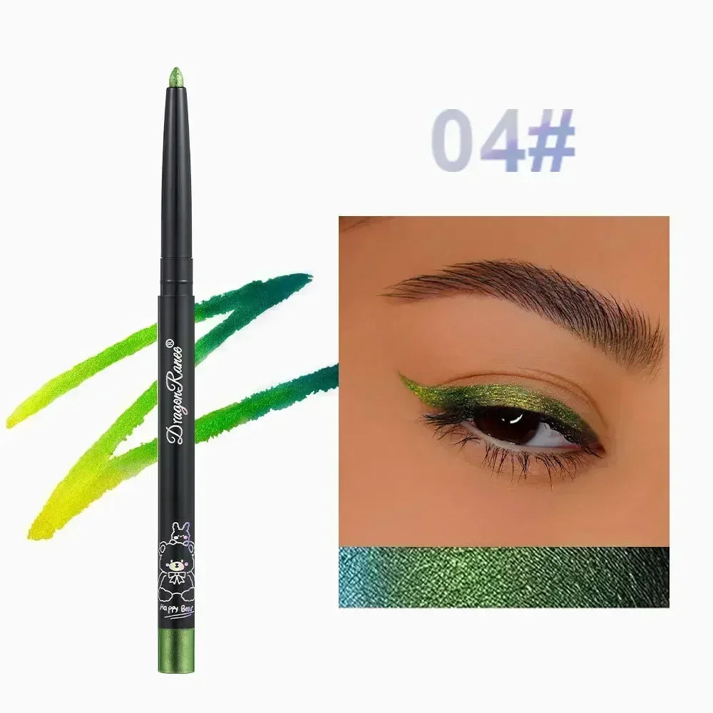 Glitter Aurora Eyeliner Pen Multi Chrome Eye Liner Lasting Shiny Metallic Eyeshadow Lying Silkworm Green Purple Makeup Pigment