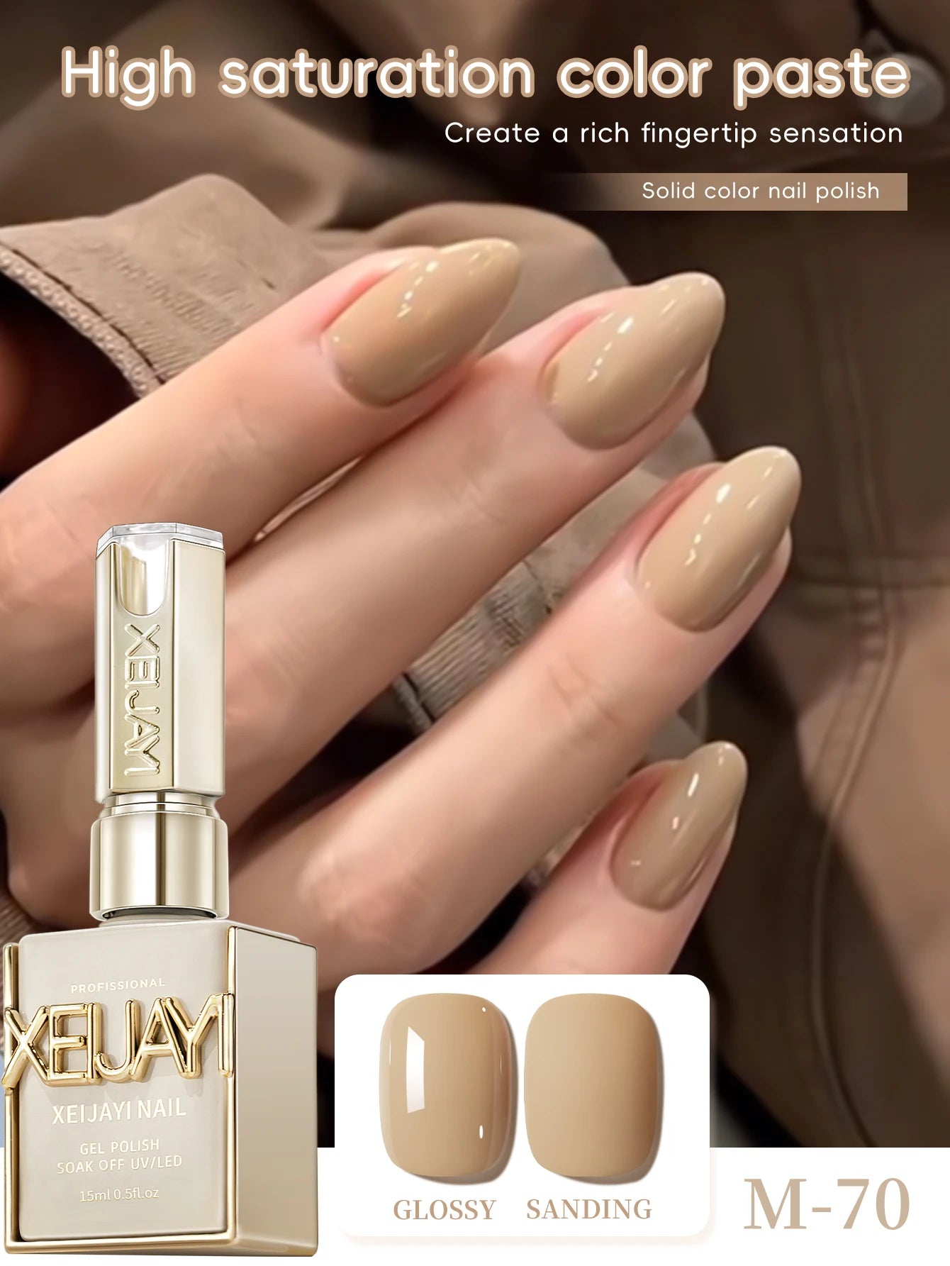 1Pc 15ML Milky White Pure Nail Polish Gel Nail Add Semi-Permanent Soak Off UV LED Construction Gel Varnish