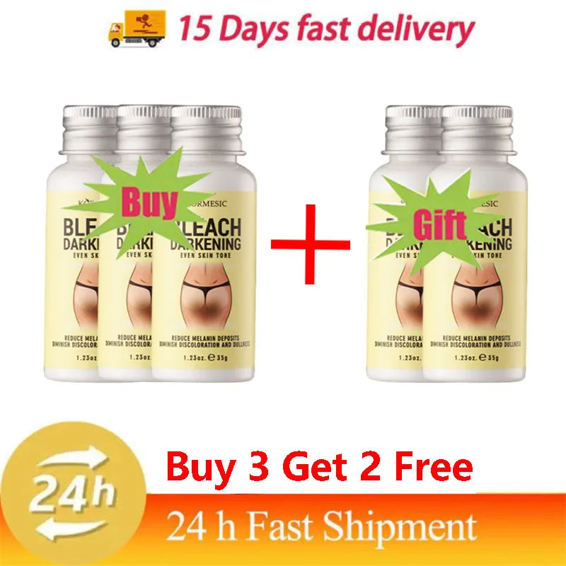 Whitening Body Cream Private Parts Underarm Bleaching Serum Whiten Butt Knee Brighten Inner Thigh Intimate Dark Remove Melanin