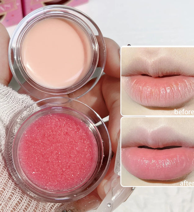 Lip Scrub for Dark Lips Pink Lips Balm Exfoliante Moisturizing Reduce Pigmentation Anti-Cracking Scrub Brighten Massage Cream