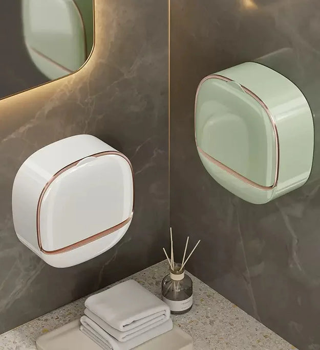 Waterproof Soap Box for Shower, Hanging Soap Holder with Drainage for Bathroom Storage